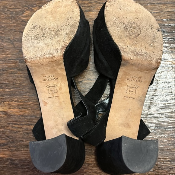 "✨ Stuart Weitzman Suede Platform Sandals ✨ Size: 7M - Picture 6 of 8